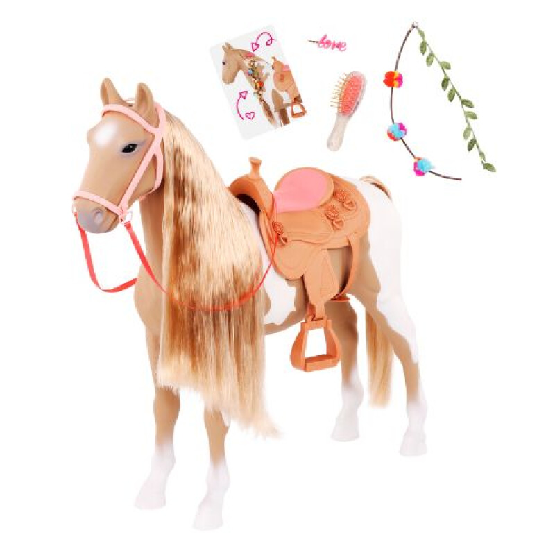 CABALLO 51cm p/PEINAR - PALOMINO Caballo 51cm P/peinar - Palomino
