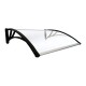 Alero Policarbonato Transparente Y Soporte Negro 1.5 X 0.8 M Alero Policarbonato Transparente Y Soporte Negro 1.5 X 0.8 M