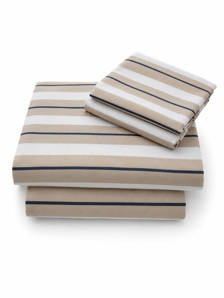 SABANAS JUEGO 2 PLAZAS - BEIGE 