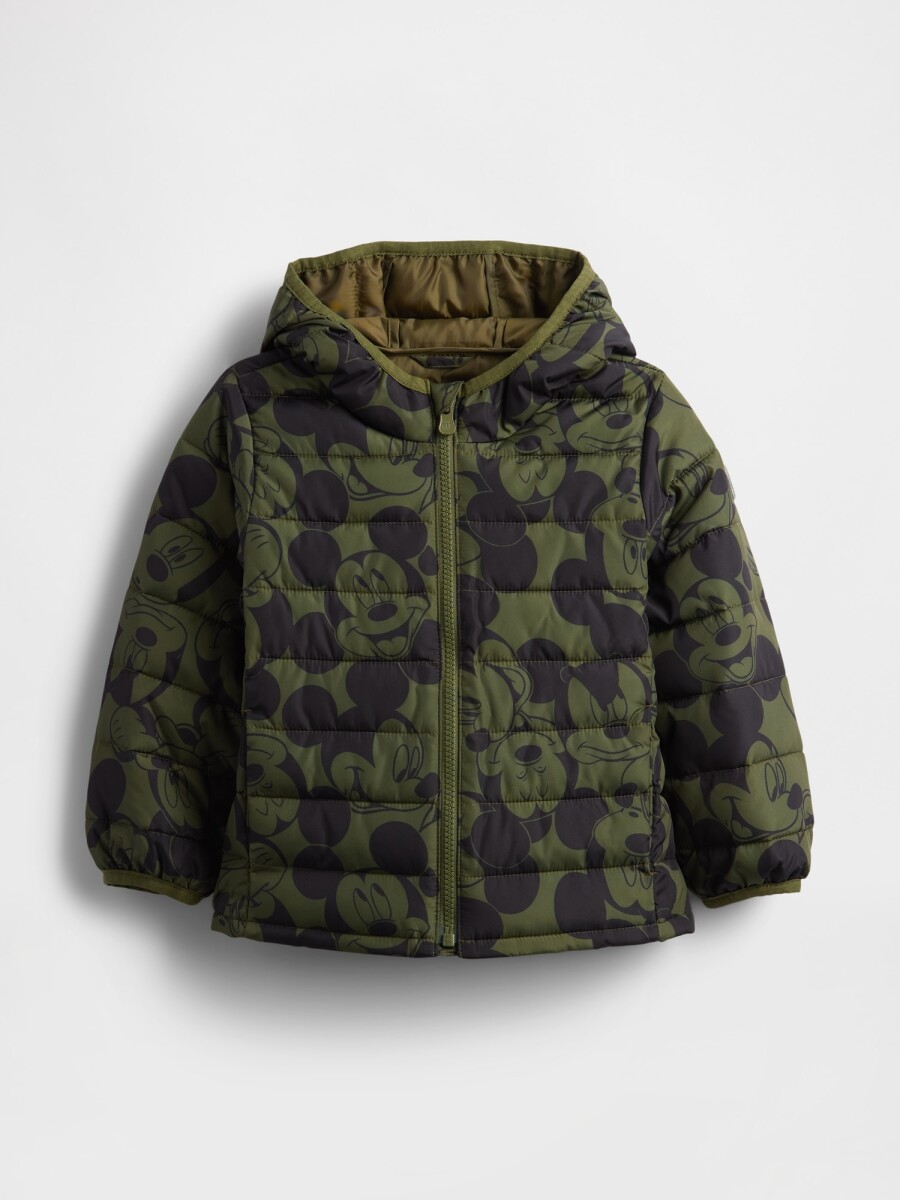 V-DIS FRCH LWT PUFFER - ARMY JACKET GREEN 
