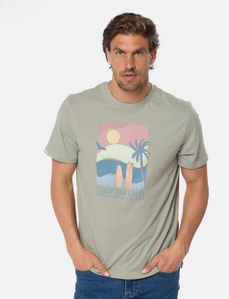 REMERA ESTAMPADA Verde