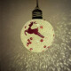 Bola de Navidad Reno con Luz x1 Reno Rojo