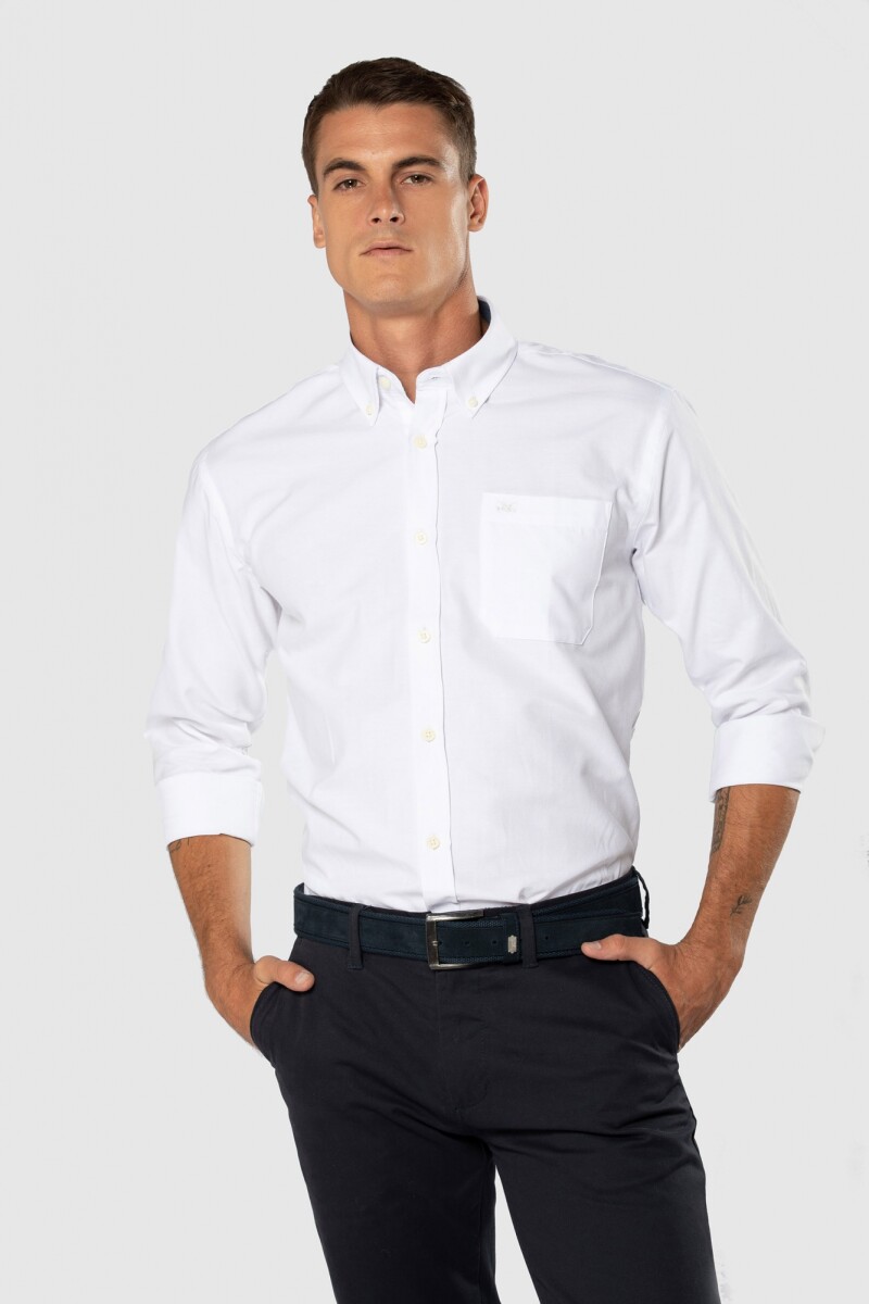 CAMISA OXFORD LISA - Blanco 