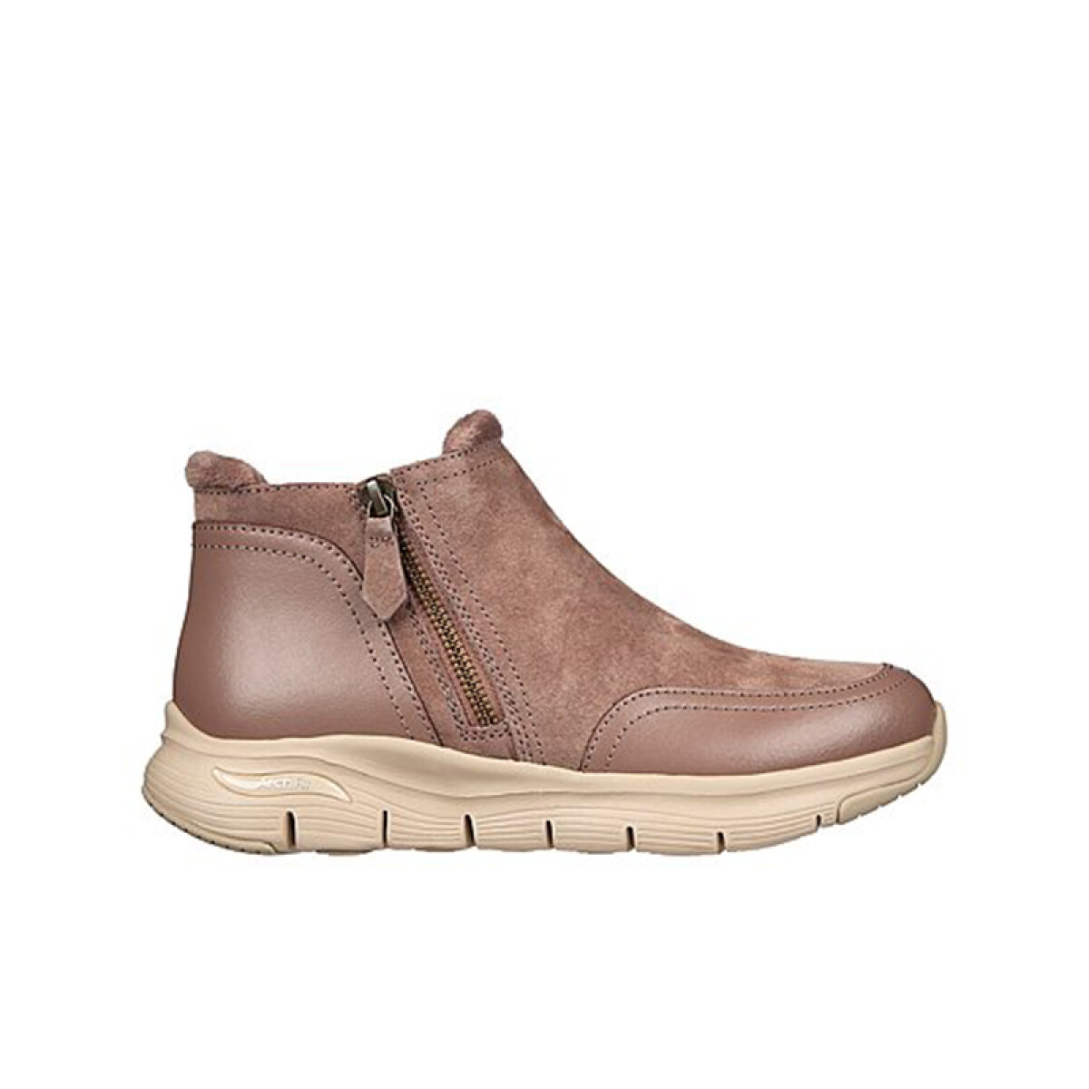 Botas Suede Zip Up - Marrón 