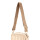 Bandolera Croco Taupe