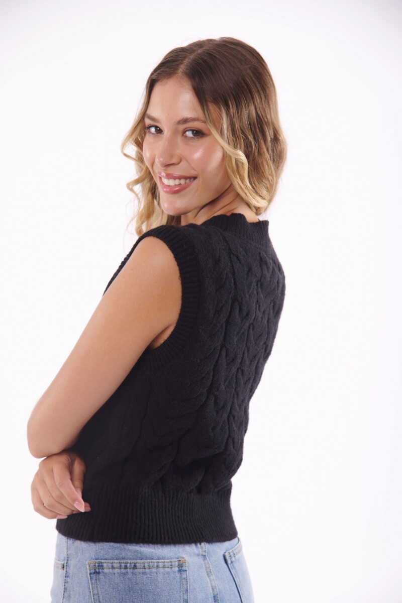 CHALECO CONSTANZA NEGRO