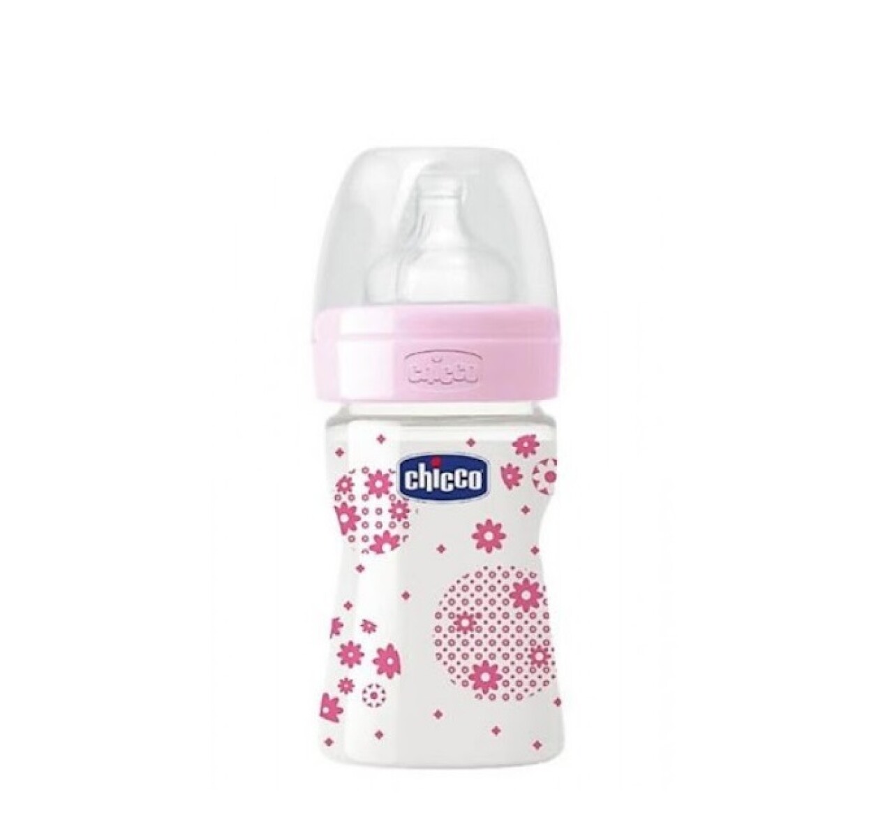 Biberon 150ml CHICCO - well being - rosa flores 