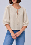 Remera Lazos Beige