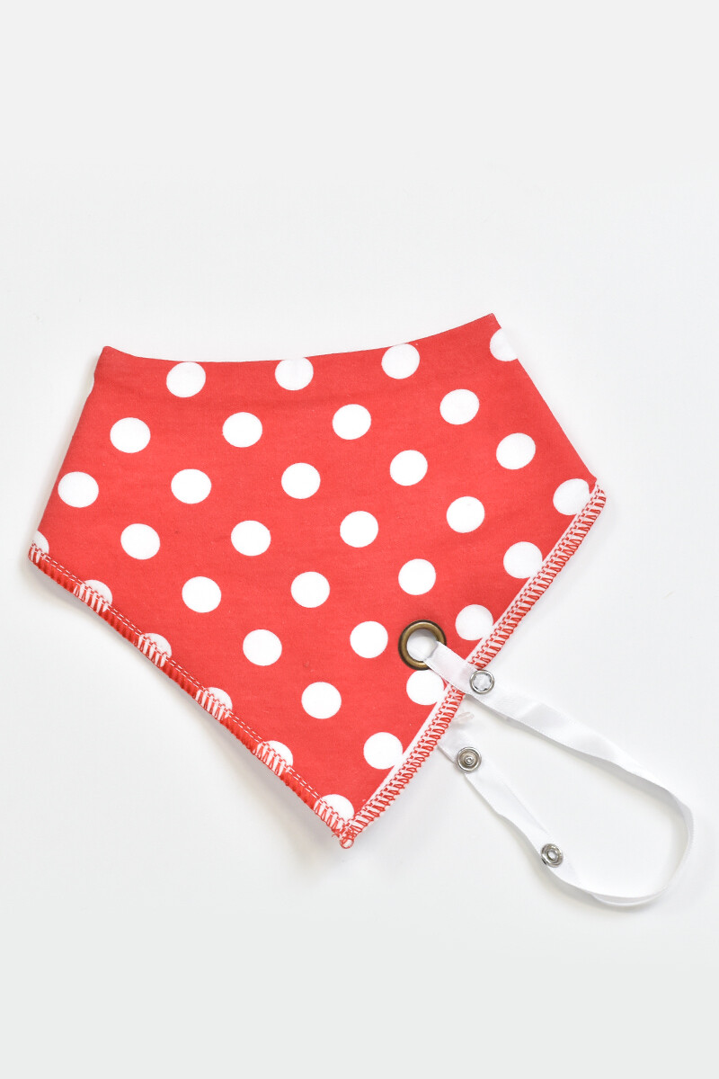 Bandana con porta chupete 
