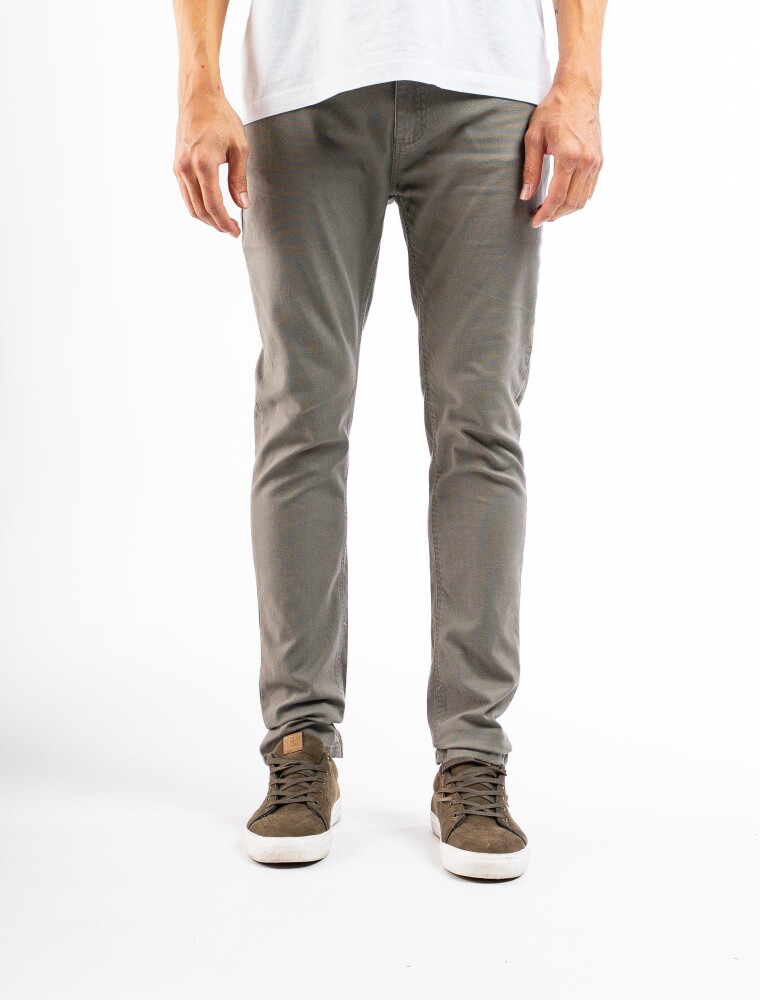 Pantalón Canvas Algodón Clásico Kaki
