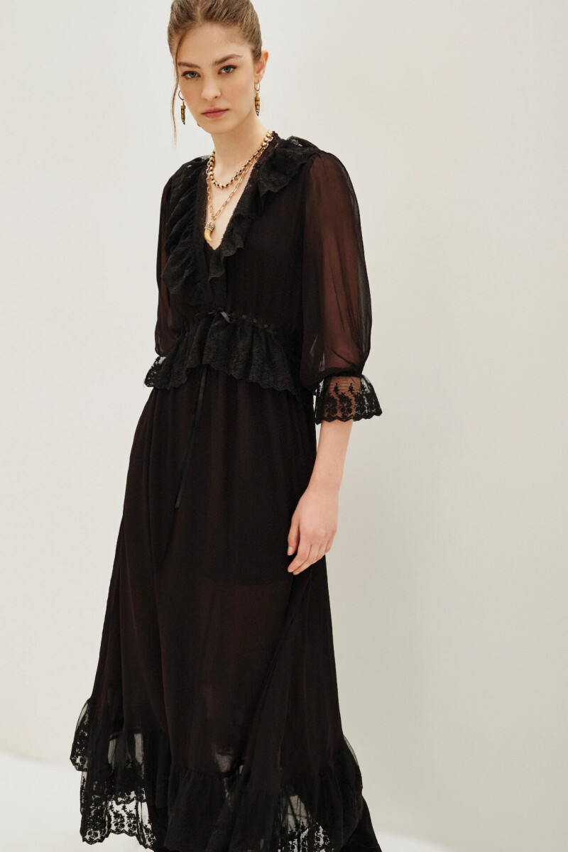 Vestido Liberty Lace Negro