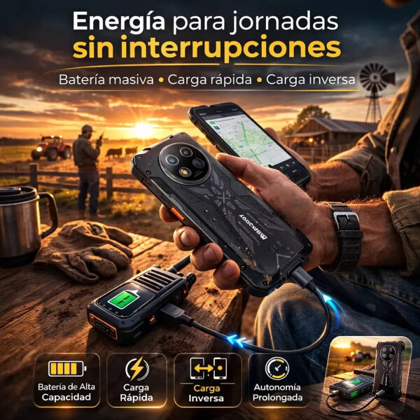 Blackview Rock 2 32(8+24)gb 256gb Robusto De Trabajo 5g + Regalo PK BLACKVIEW ROCK 2 8/256 5G NEGRO +REG