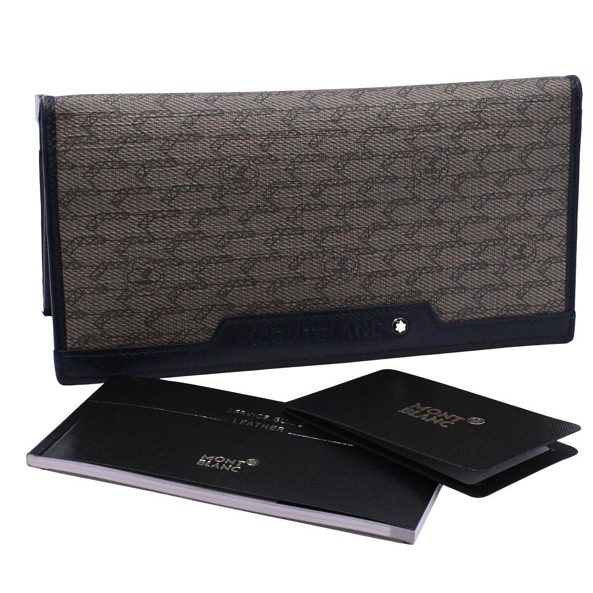 Billetera Mont Blanc azul. 