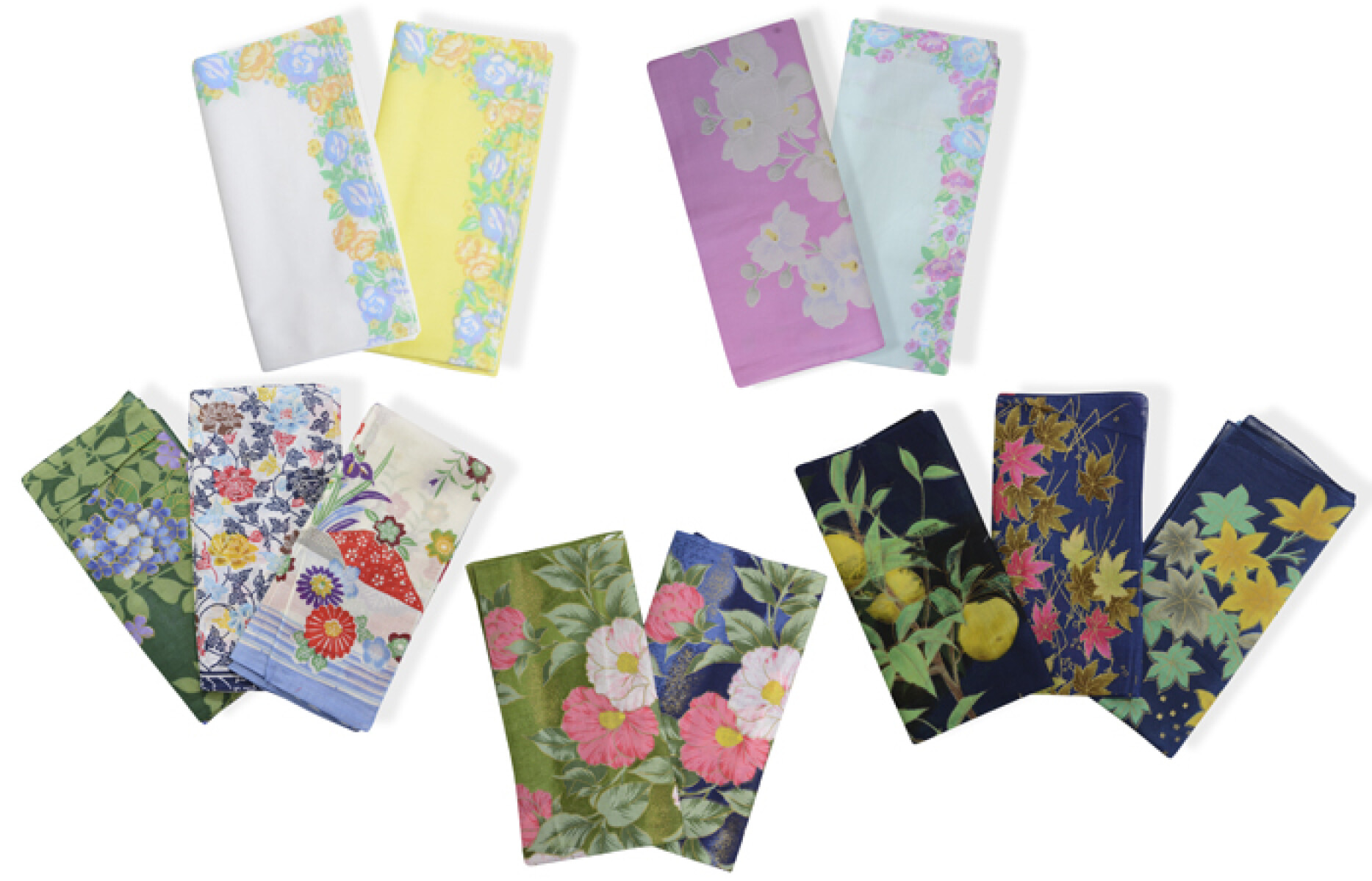 PAÑUELOS DE DAMA X1 DIF DISEÑOS FLOREADOS P-14 