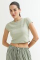 Remera crop top con estampa SURTIDO