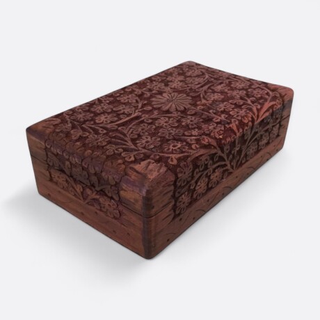 Caja De Madera Totalmente Labrada Caja De Madera Totalmente Labrada