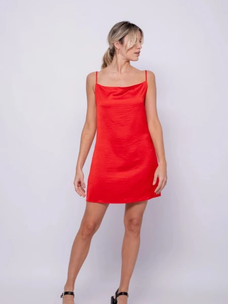 VESTIDO D.CASSIN OSWALD ROJO