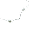 Cadena de oro blanco 18k con perlas Cadena de oro blanco 18k con perlas