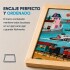 Puzzle de Madera Top Bright Ciudad 100 Piezas con Base CELESTE