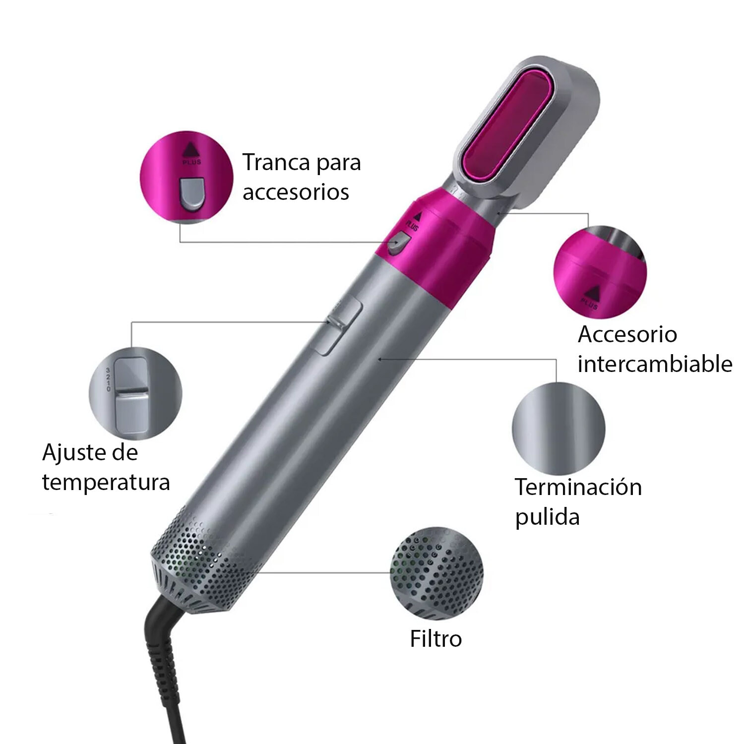 Rizador con Accesorios Intercambiables 5 en 1 — Electroventas