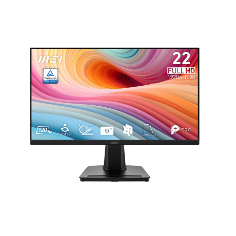 Monitor MSI Pro MP225 E12VL 22" FHD 120Hz Negro Monitor MSI Pro MP225 E12VL 22" FHD 120Hz Negro