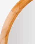 Espejo Magda de madera maciza de teca con acabado natural Ø 45 x 95 cm Ø 40 x 60 cm