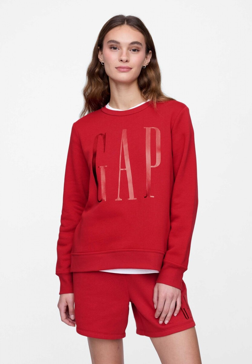 Buzo Deportivo Logo Gap Mujer - Modern Red 