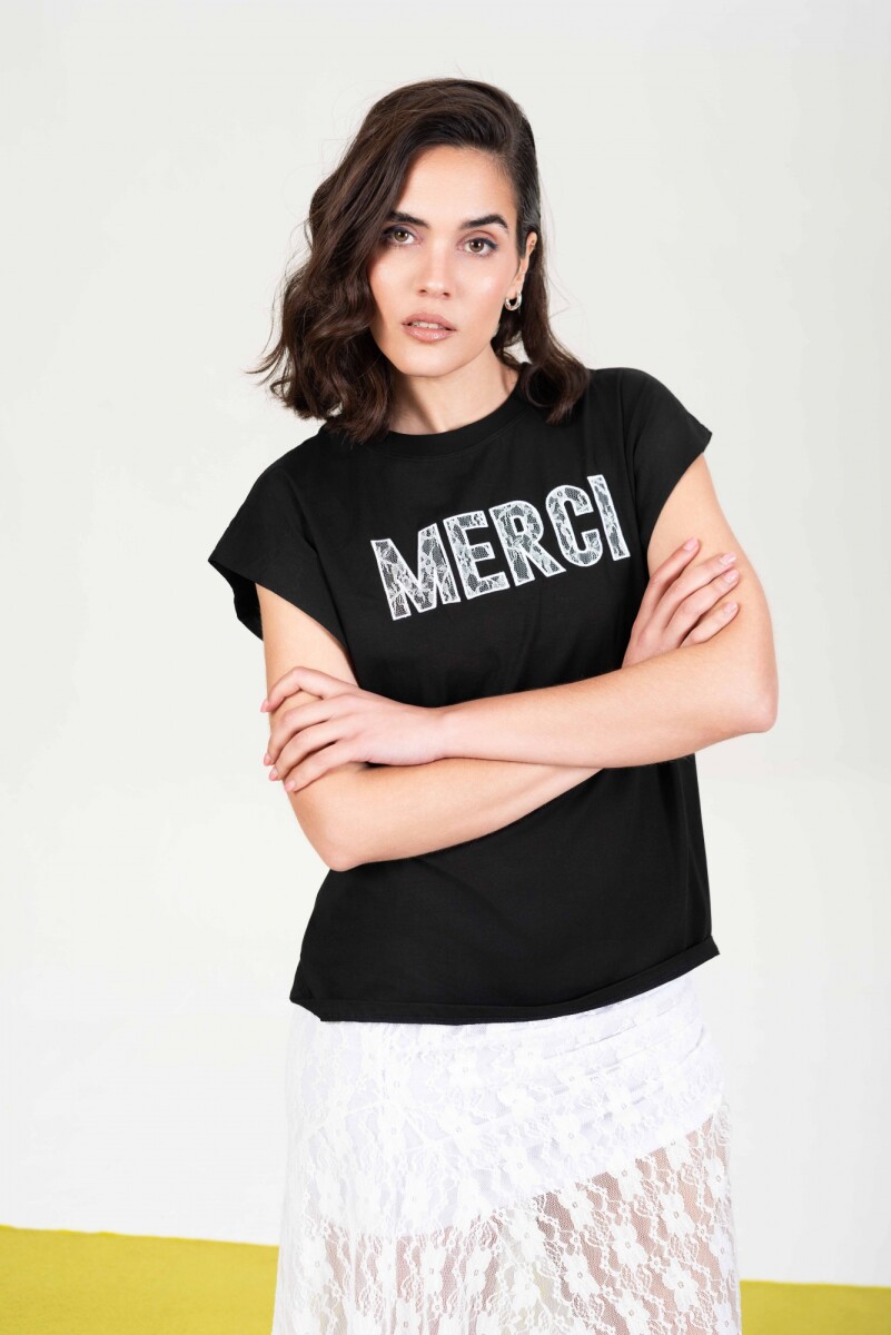 Remera Francia - Negro 
