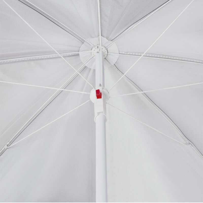 Sombrilla 1,80 mrs Polyester 50+UV AZUL/BLANCO