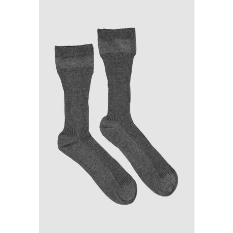 Medias compresion controlada algodon hombre Gris melange