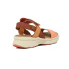 Country Sandalia Dama Casual 1 Tira Y Pulsera C/velcro Coral-mix