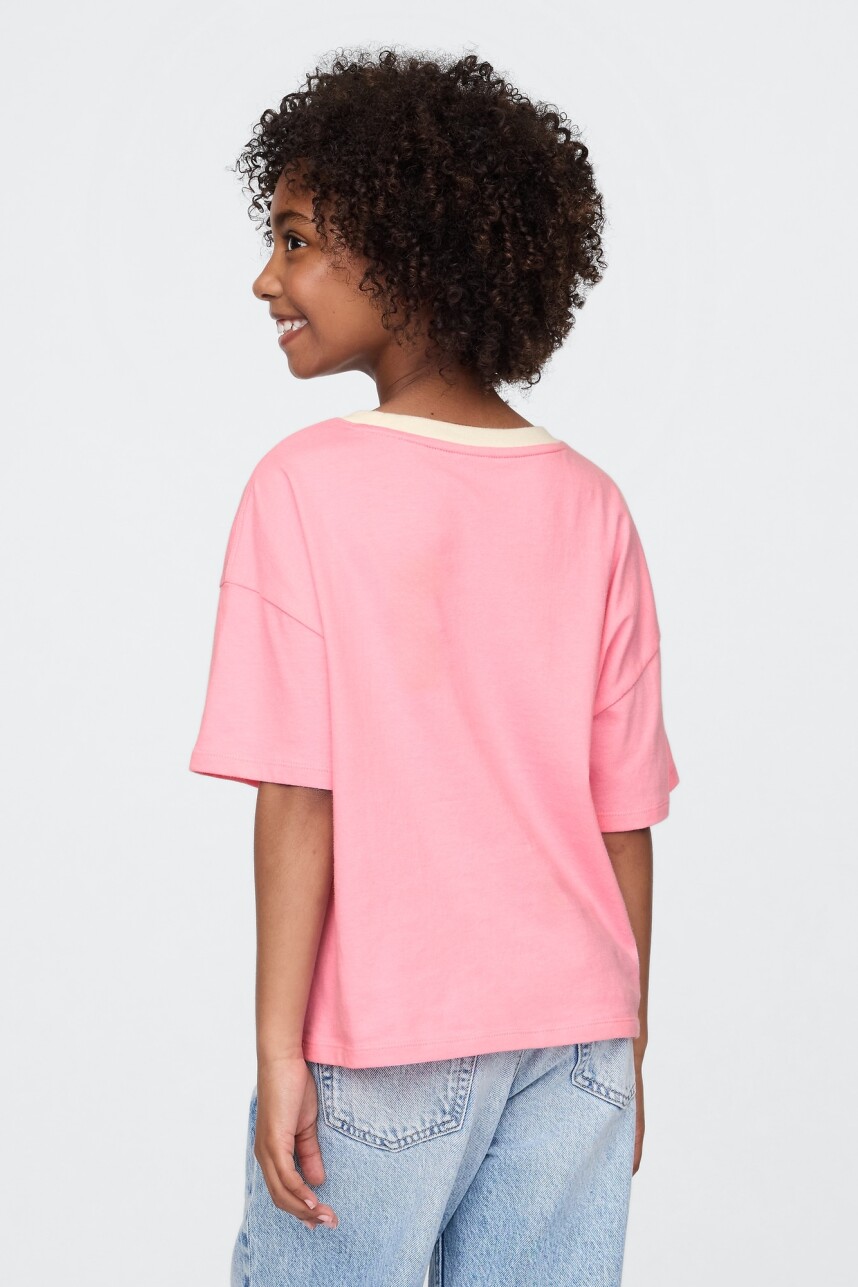 Remera Gráfico Niña May Pink