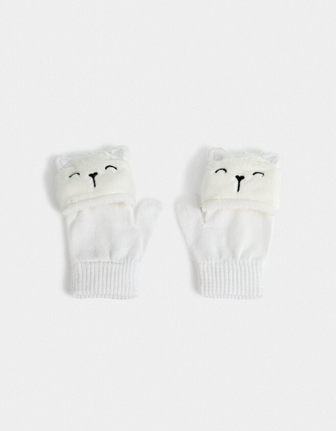 Guantes Infantiles Guantes Infantiles Animalitos - Blanco Crudo