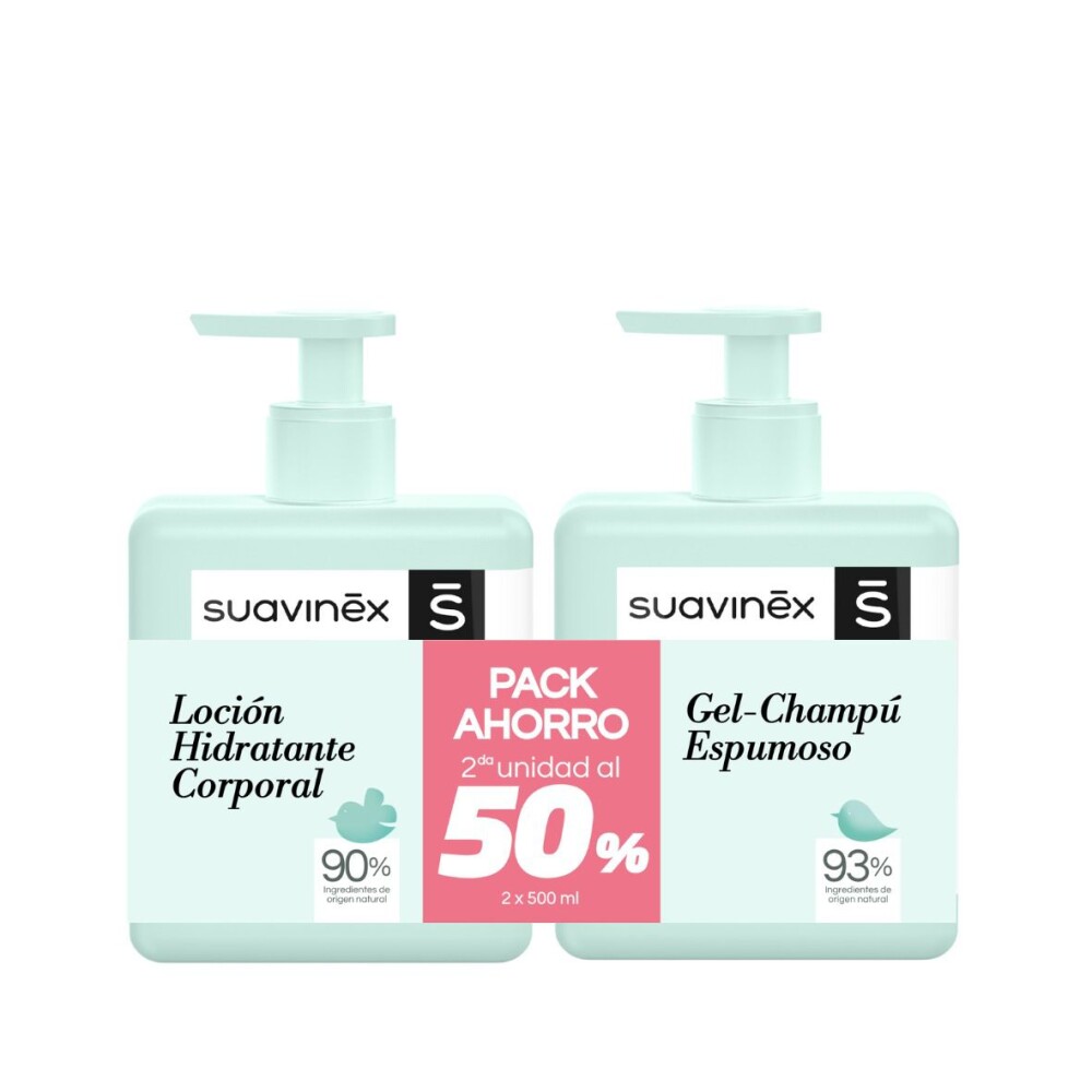 PROMO x2 Loción hidratante y Shampoo Gel espumoso Suavinex PROMO x2 Loción hidratante y Shampoo Gel espumoso Suavinex