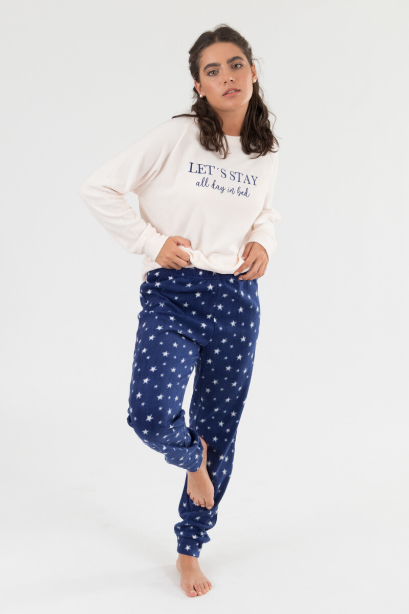 Pijama lets stay - Marfil 