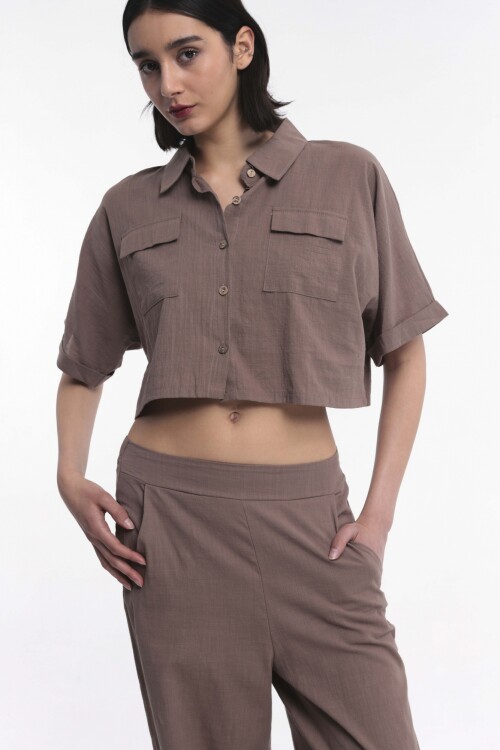 Camisa Ross Chocolate