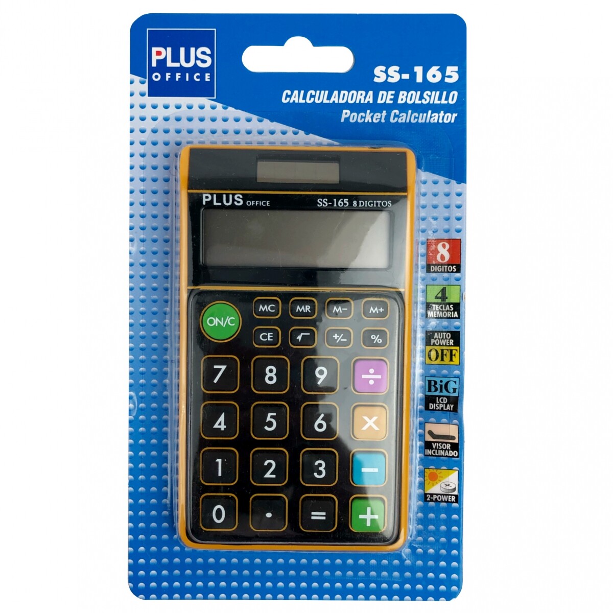 Calculadora Plus Office SS-165 - Naranja 