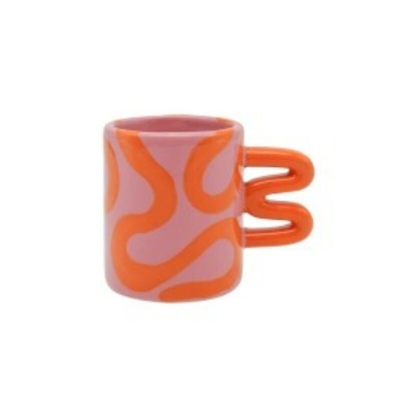 QR148-01573 Taza Ceramica Para Expresso Que Rico - Aurora Curvas