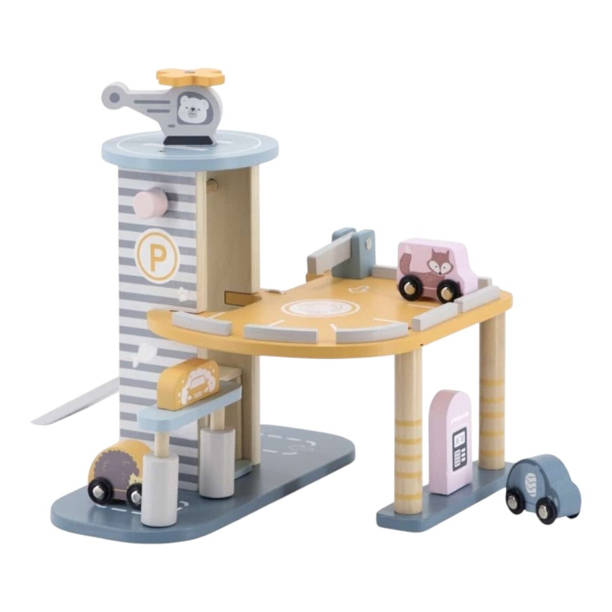 Juego de Parking Garaje en Madera Polar B 