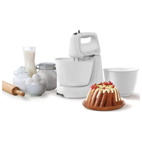 Mini Batidora Arno | 4 velocidades + Pulsar | Con 2 bowls de 4 Lts. | Color blanca. Mini Batidora Arno | 4 velocidades + Pulsar | Con 2 bowls de 4 Lts. | Color blanca.