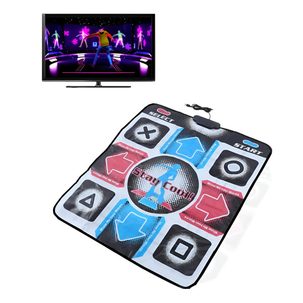 Alfombra De Baile Para Tv Pc Juego Precargado Musical Niños Color Negro