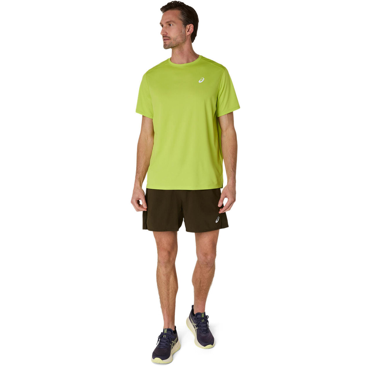 Short Running Asics Silver 5In Short Hombre - Brown Stone 