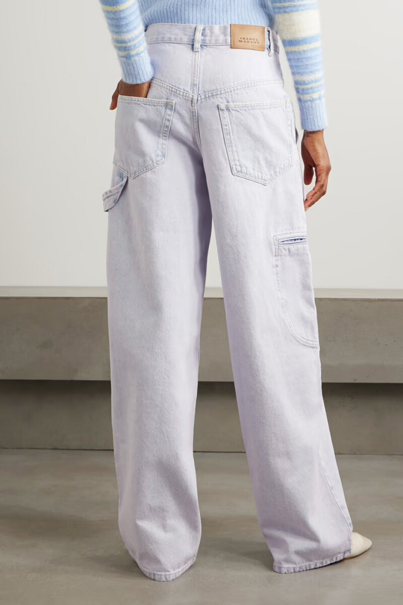 PANTALON DENIM SOLENE Lila