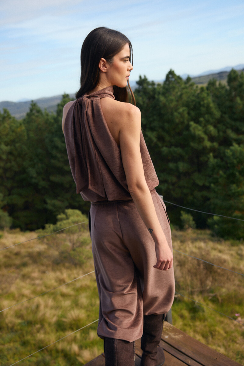 Blusa Fluida Marron