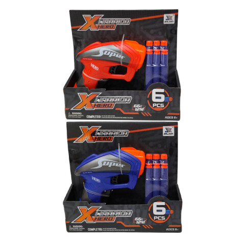 3x2 OUTLET Arma c/ 6 dardos espuma Super Hero 3x2 Outlet Arma C/ 6 Dardos Espuma Super Hero