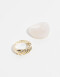 Sets Anillos Acrilico Set De Anillos - Blanco Crudo