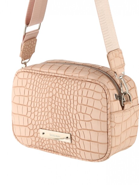Bandolera Croco Beige Opaco