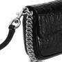 Bolso de hombro mini con herrajes Negro