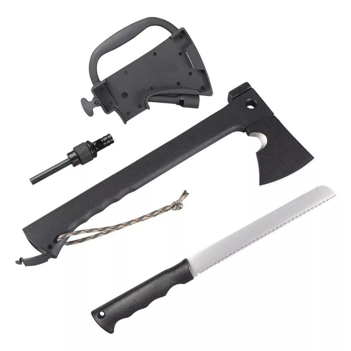 Hacha multifunción Outdoor 6 en 1 con sierra 