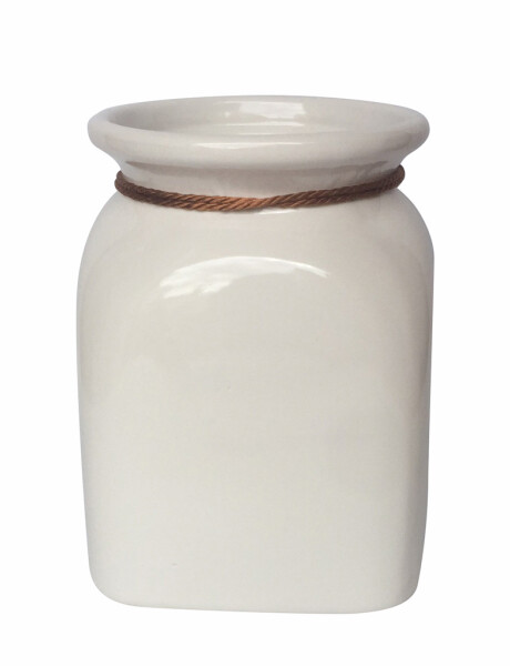 JARRON CERAMICA BAJO 13X13XH17CM BLANCO BRILLO JARRON CERAMICA BAJO 13X13XH17CM BLANCO BRILLO